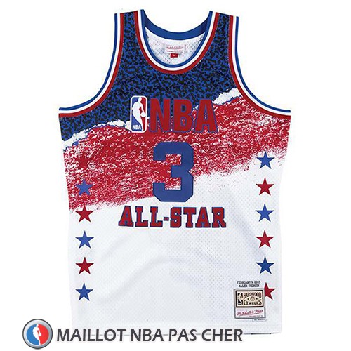 Maillot All Star 2003 Allen Iverson Mitchell & Ness Blanc